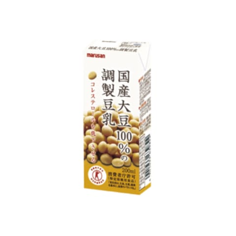 国産大豆100%の調整豆乳